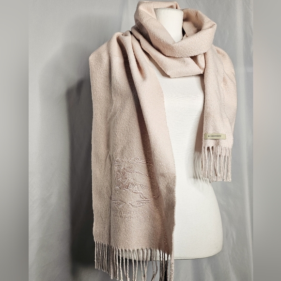 Burberry Pink Cashmere Scarf
